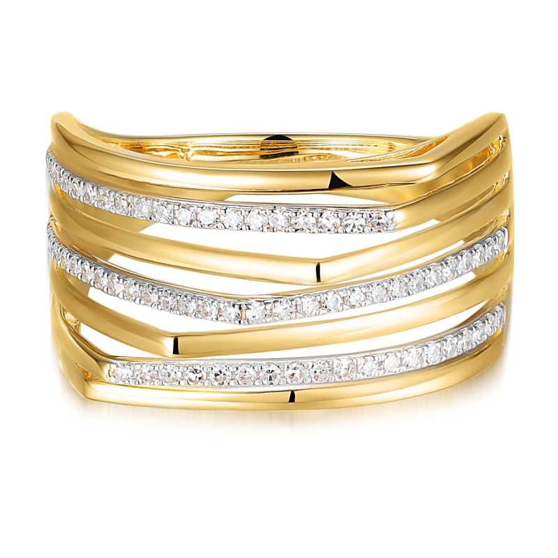 Pierścionek z diamentami (R100447 Y): 10 - zdjęcie: 3