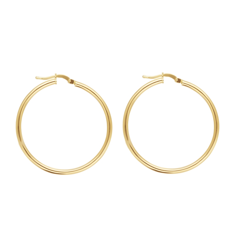 Kolczyki złote koła (E1473A Y) - zdjęcie: 1