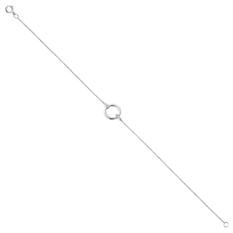 Bransoletka z diamentami (B06421 W C 375) - zdjęcie: 1