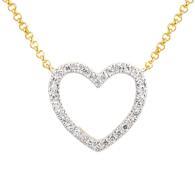 Naszyjnik z diamentami (N12448 Y G) - zdjęcie: 1