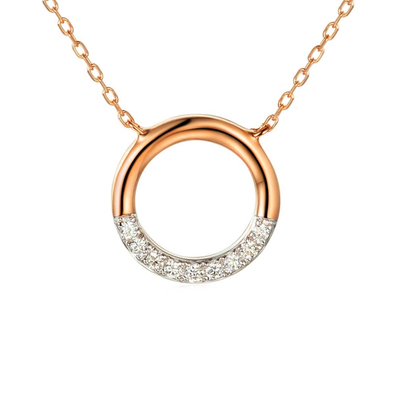 Naszyjnik z diamentami (N09034 R C) - zdjęcie: 1