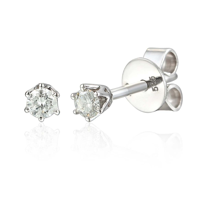 Kolczyki z diamentami (E34280 W S 0,20ct) - zdjęcie: 1