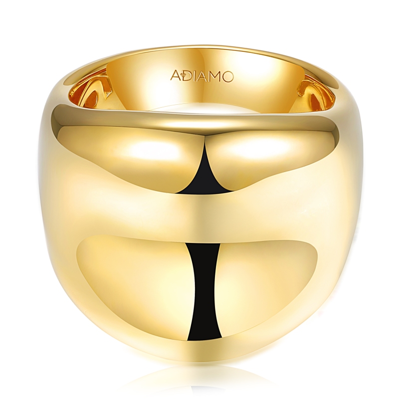 Pierścionek srebrny pozłacany (R100861 Y 925) : 17 - zdjęcie: 3