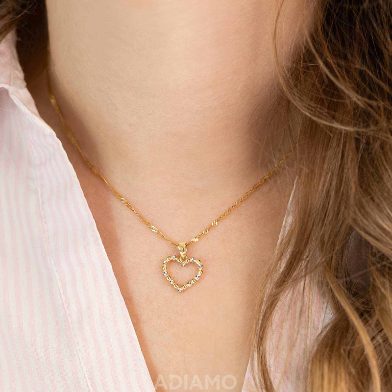 Zawieszka złota serce - zdjęcie: 2