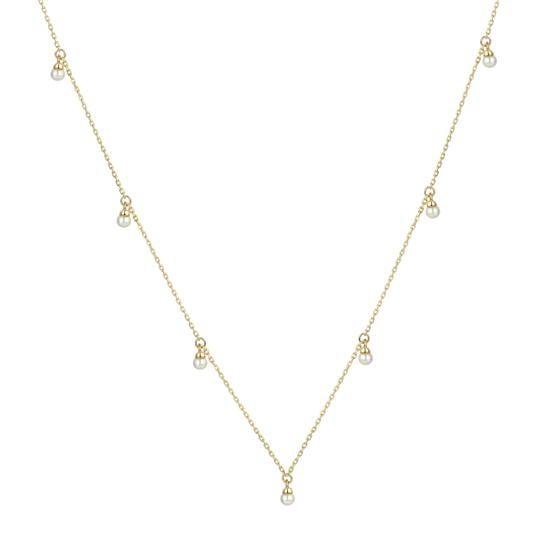 Naszyjnik z perłami (N09732 Y C) - zdjęcie: 1