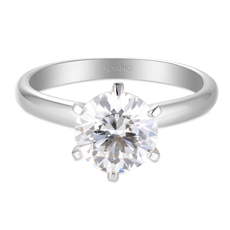 Pierścionek z diamentem laboratoryjnym (R58829 2,00ct W LGD) - zdjęcie: 3