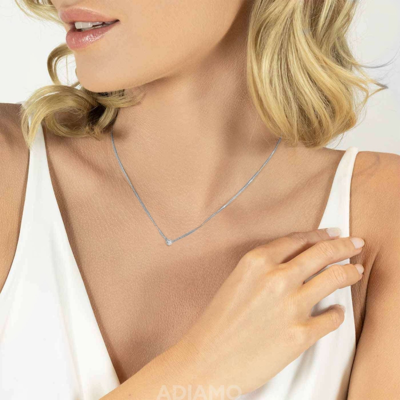 Naszyjnik z diamentami (N05947 W C) - zdjęcie: 2