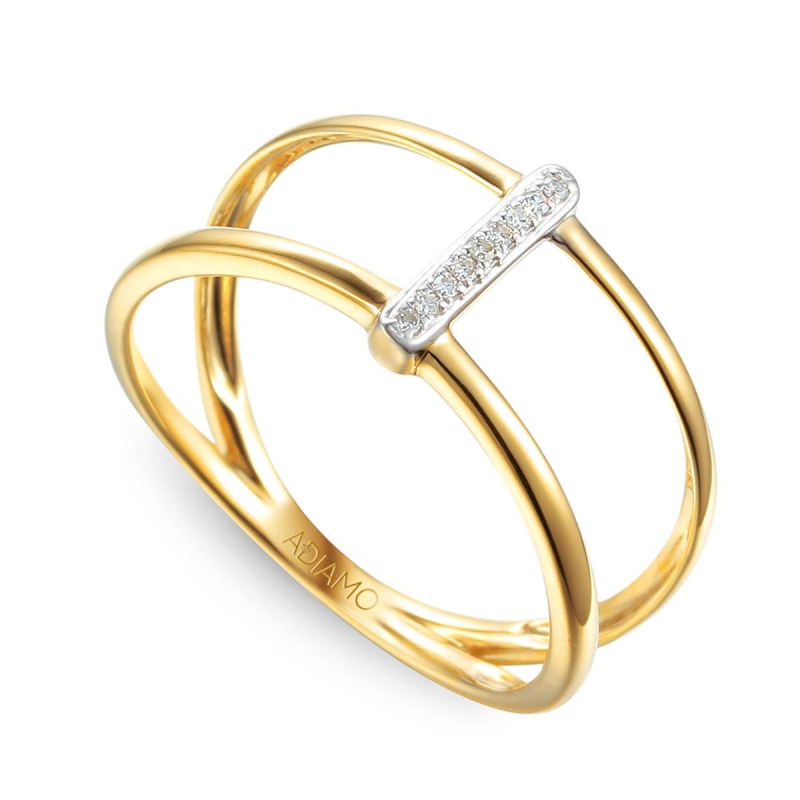 Pierścionek z diamentami R64659 Y: 14 - zdjęcie: 1