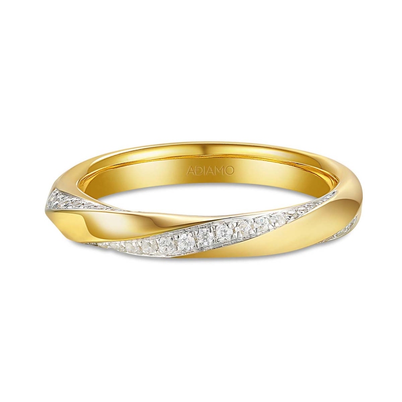 Obrączka z diamentami (O-R87767 Y): 10 - zdjęcie: 3