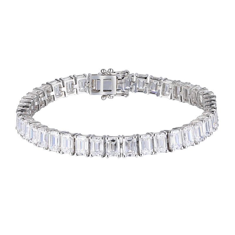 Bransoletka tenisowa z diamentami laboratoryjnymi (B09507 21,4ct W LGD) - zdjęcie: 1