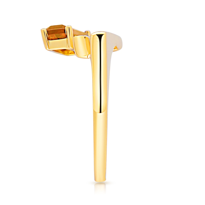 Pierścionek z cytrynem i diamentami (R100381 Y CT): 15 - zdjęcie: 3