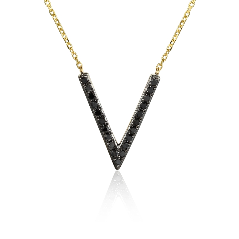 Naszyjnik z diamentami (N05776 Y C BD) - zdjęcie: 1