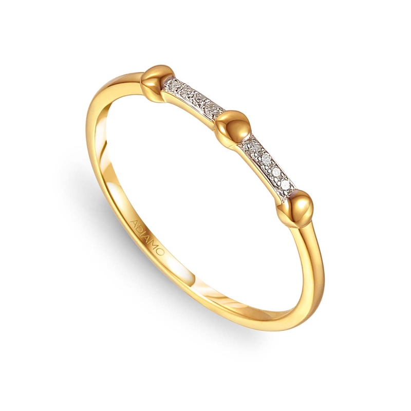 Pierścionek z diamentami (R60112 Y): 11 - zdjęcie: 1