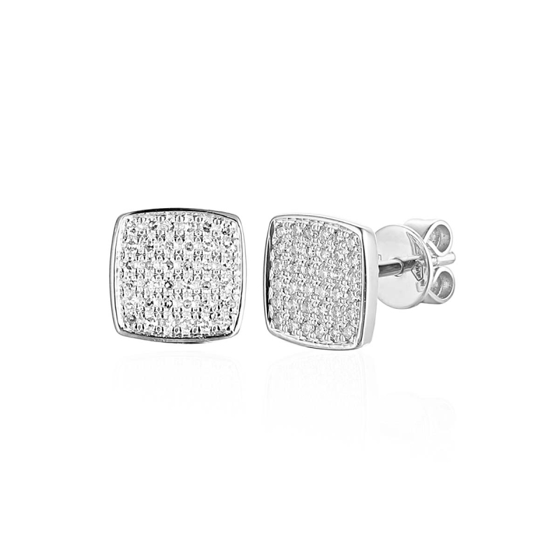 Kolczyki z diamentami (E86409 W S) - zdjęcie: 1