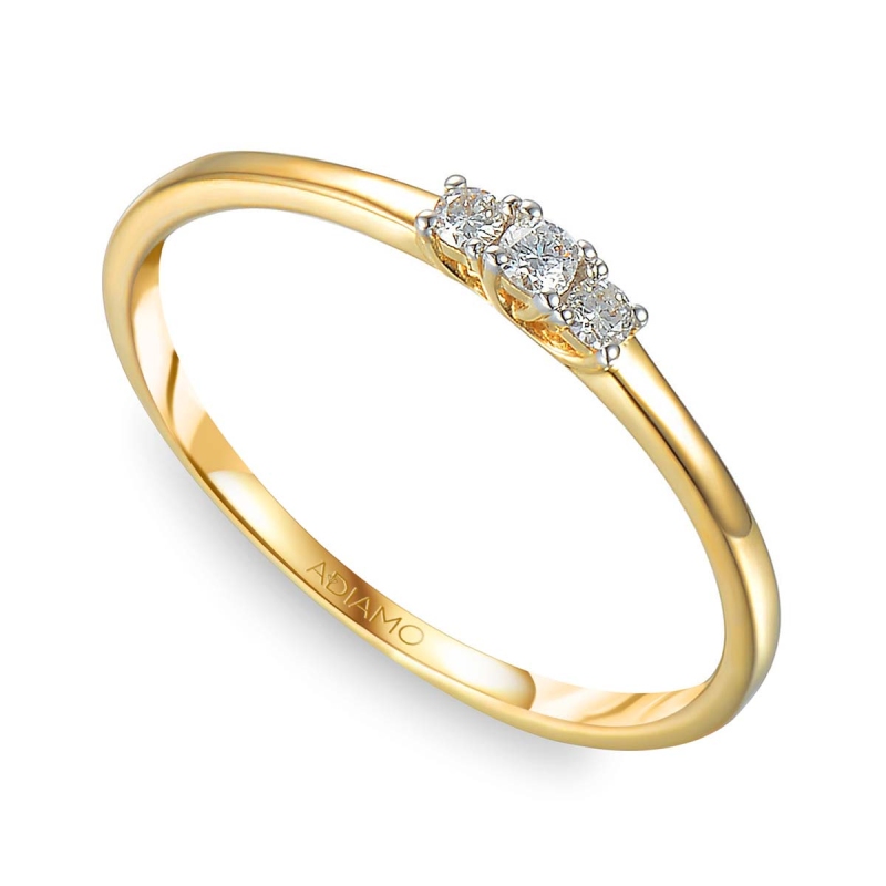 Pierścionek z diamentami 69342 Y: 7 - zdjęcie: 1