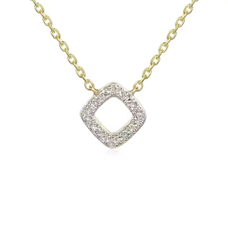 Naszyjnik z diamentami (N08281 Y C 375) - zdjęcie: 1