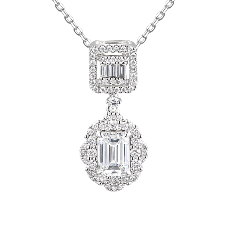 Zawieszka z diamentami laboratoryjnymi (P98879 W LGD 1,04ct) - zdjęcie: 1