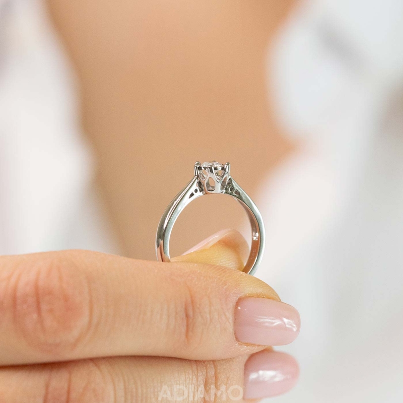 Pierścionek z diamentem (R88312 W 0,24ct): 14 - zdjęcie: 5