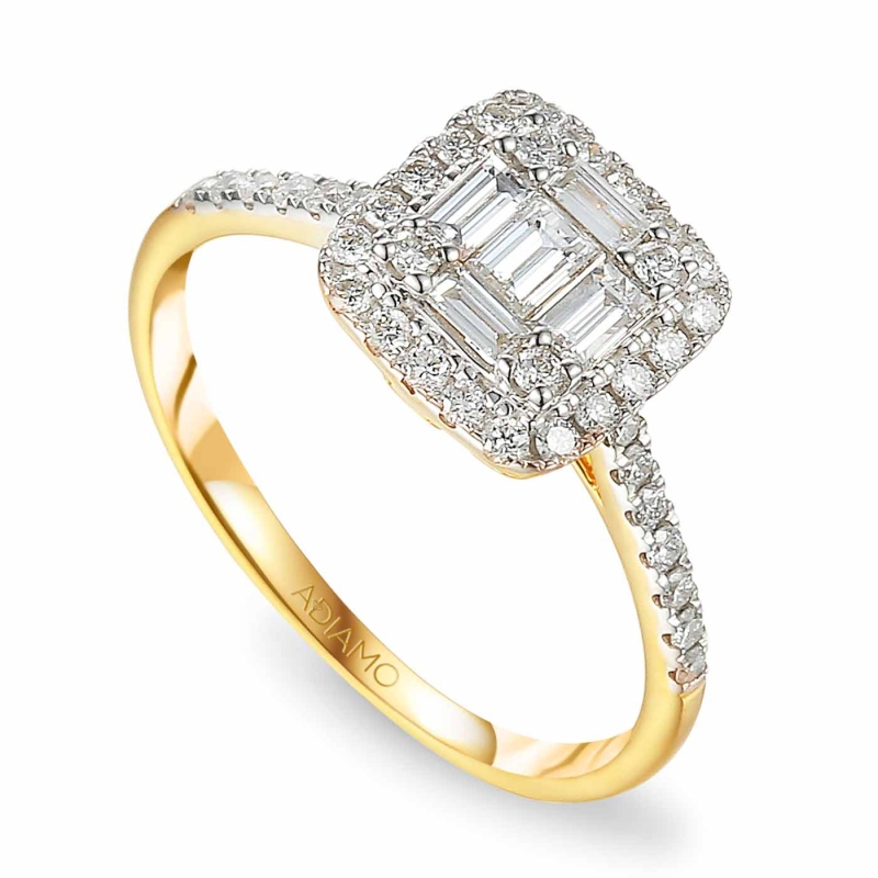 Pierścionek z diamentami (R58325 Y): 7 - zdjęcie: 1