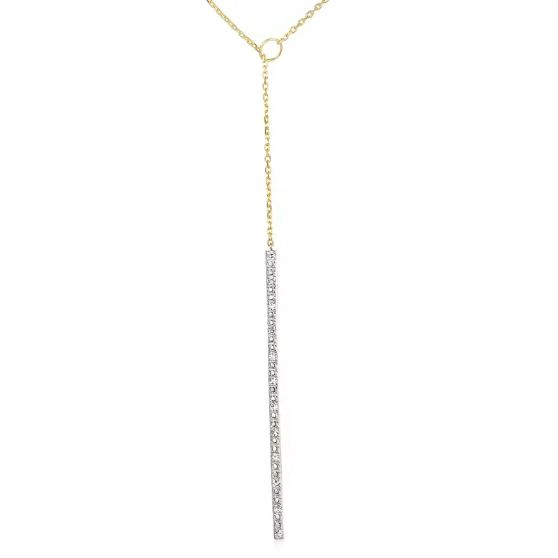 Naszyjnik z diamentami (N07116 Y C) - zdjęcie: 1