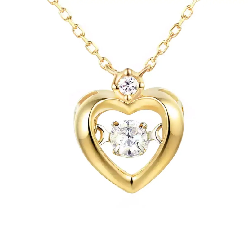 Naszyjnik z diamentem (N07508 Y C) - zdjęcie: 1