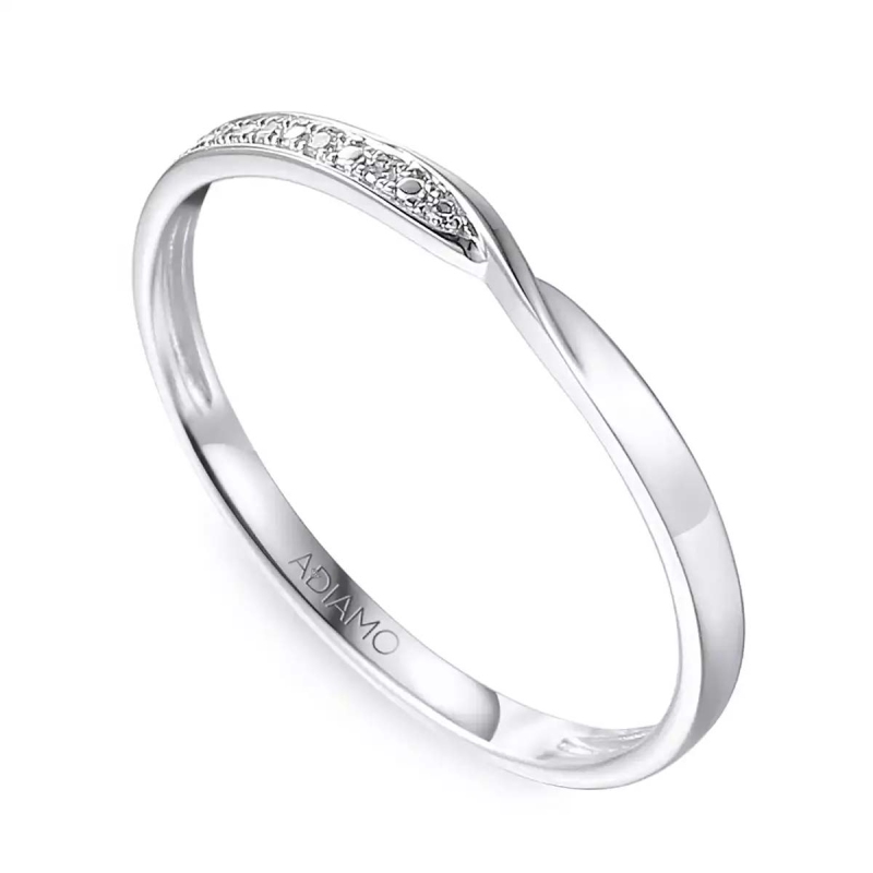 Pierścionek z diamentami (R71405 W): 13 - zdjęcie: 1