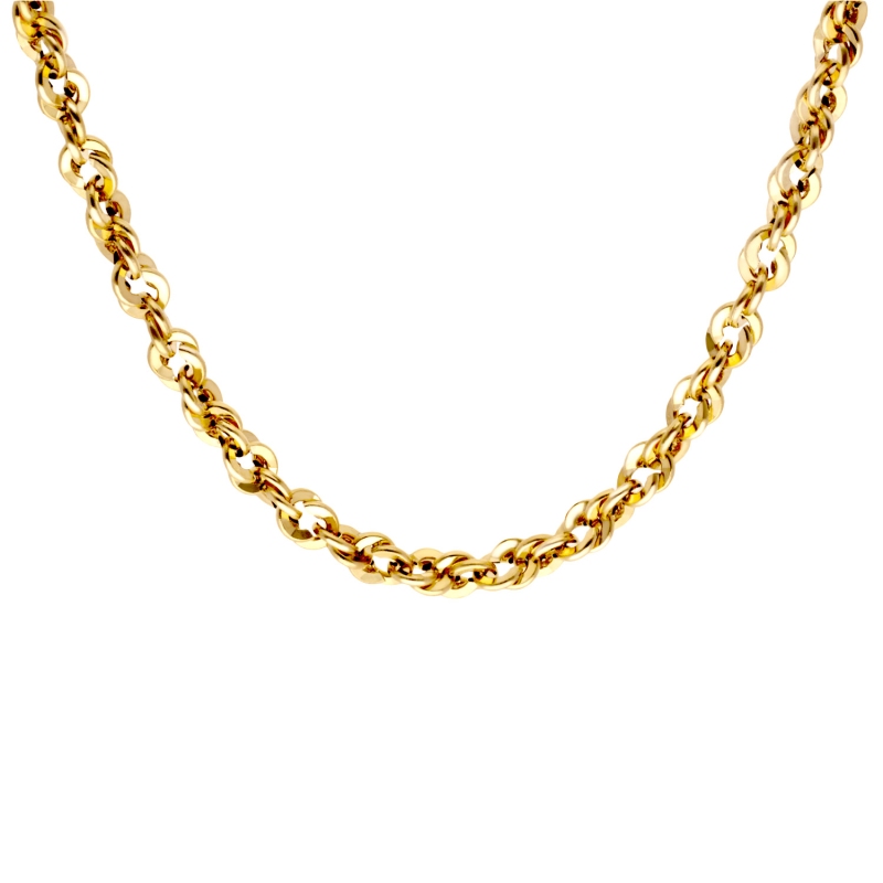 Łańcuszek złoty, splot irydia, 50 cm - 5,30g (N77780 Y) - zdjęcie: 1