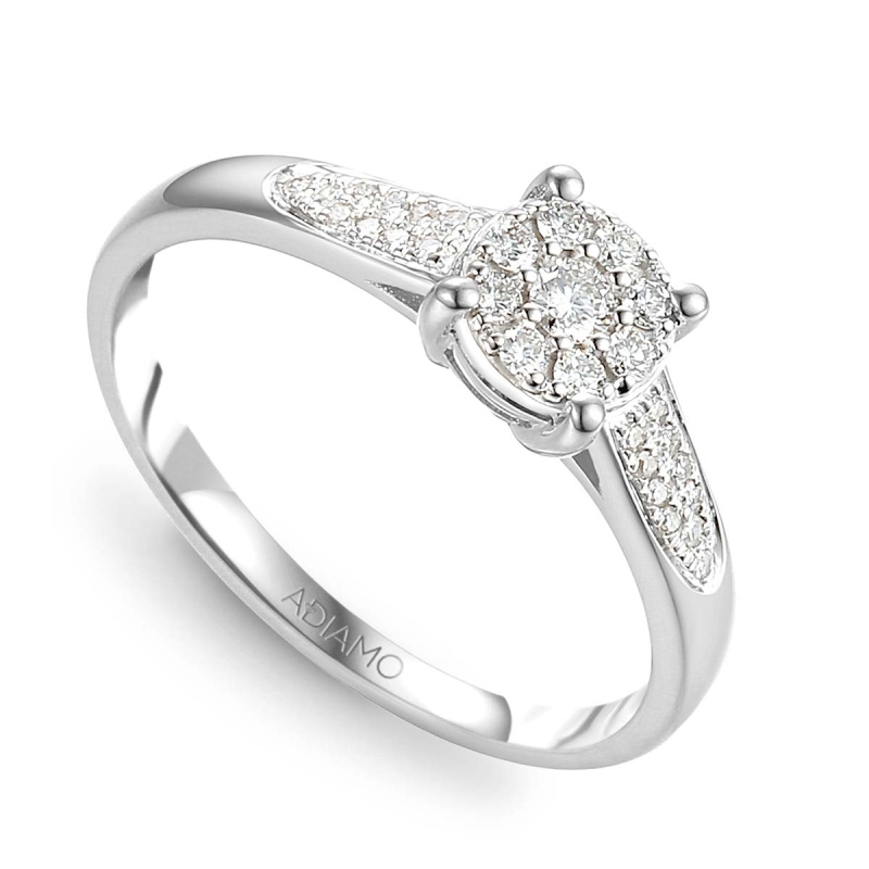 Pierścionek z diamentem (R81523 W): 8 - zdjęcie: 1