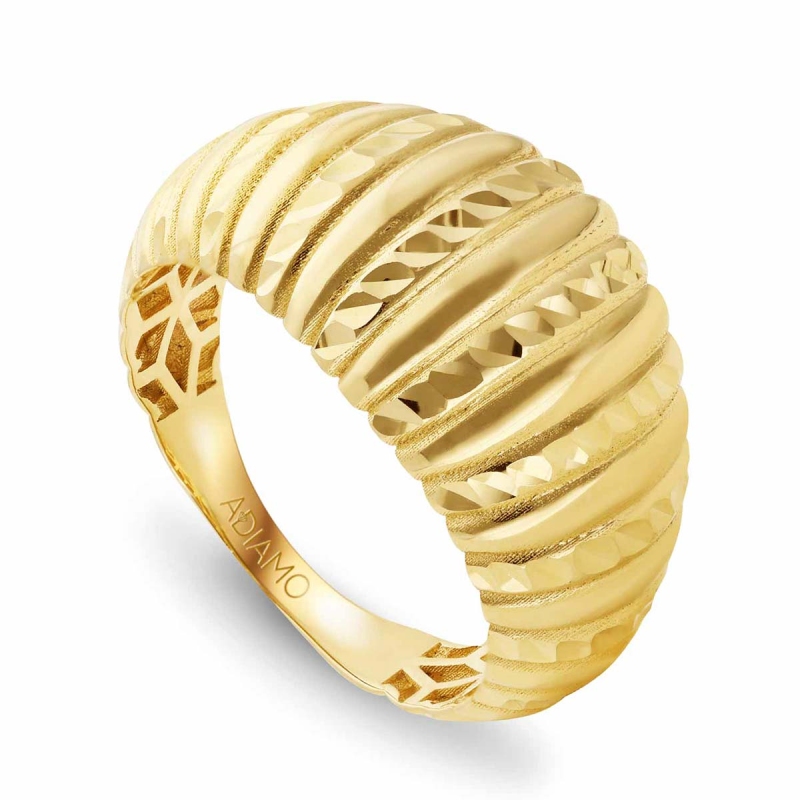 Pierścionek złoty diamentowany (R11001 Y): 16 - zdjęcie: 1