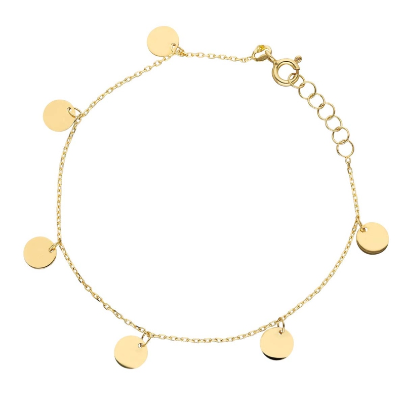 Bransoletka złota kółka - zdjęcie: 1