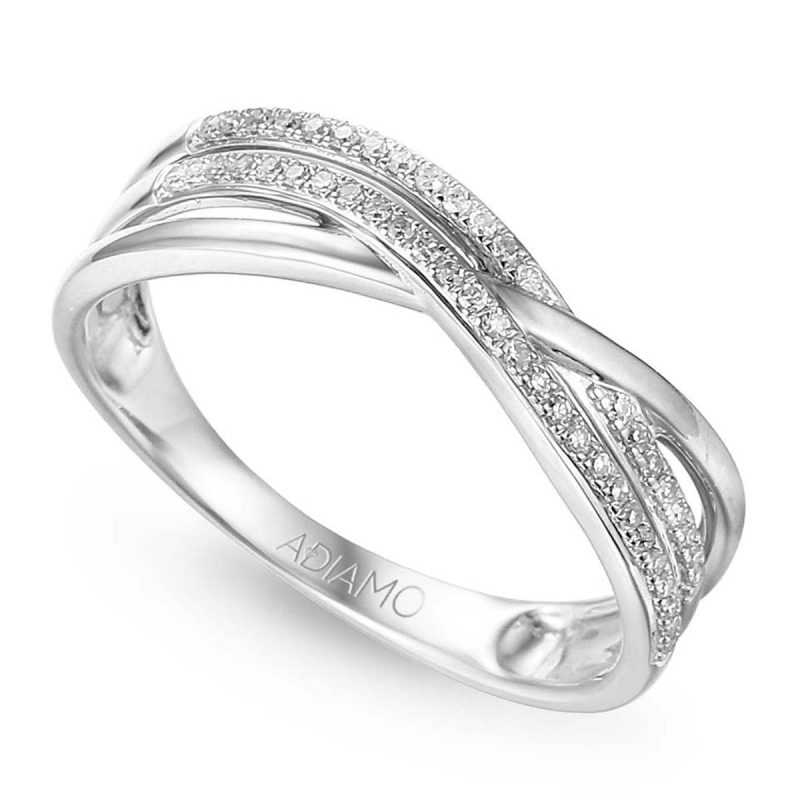 Pierścionek z diamentami (R63717 W): 9 - zdjęcie: 1