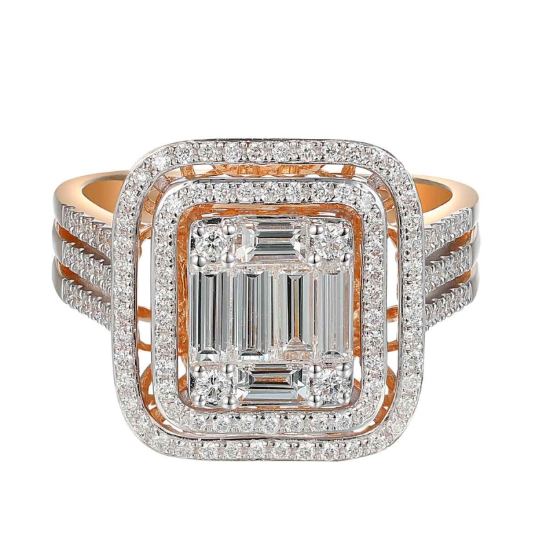 Pierścionek z diamentami (R81582 R): 8 - zdjęcie: 3