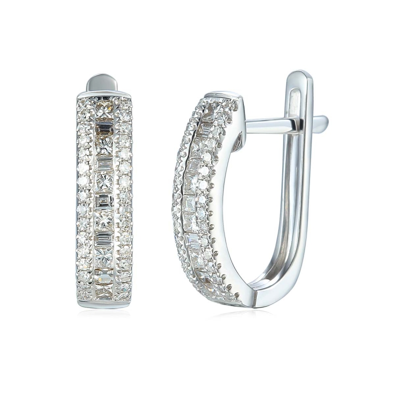 Kolczyki z diamentami (E46029 W A) - zdjęcie: 1