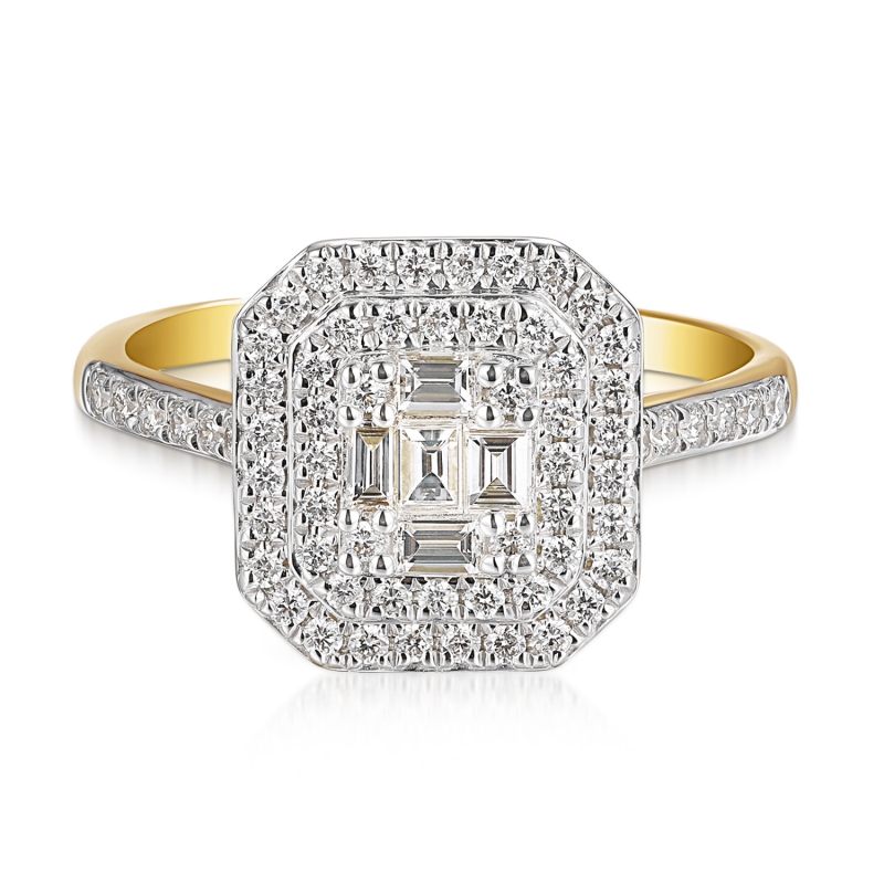 Pierścionek z diamentami (R85660 Y): 10 - zdjęcie: 3