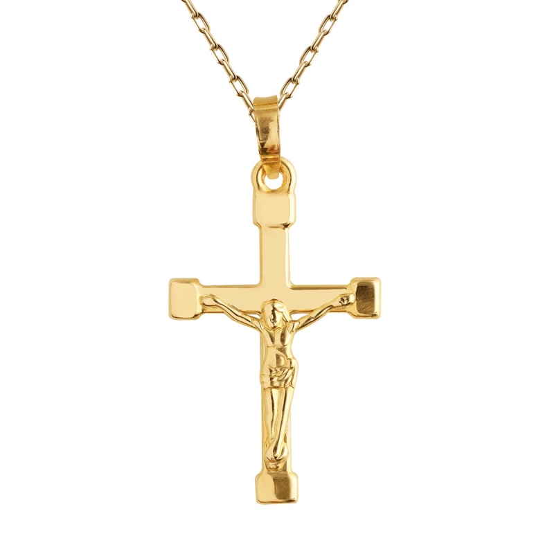 Zawieszka złota krzyżyk (P5855) - zdjęcie: 1