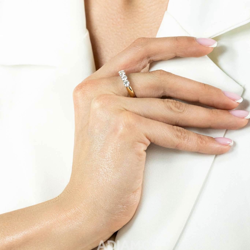 Pierścionek z diamentami (R81985 YW): 7 - zdjęcie: 2