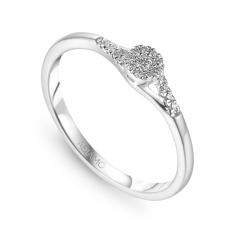 Pierścionek z diamentami (R46668 W): 9 - zdjęcie: 1