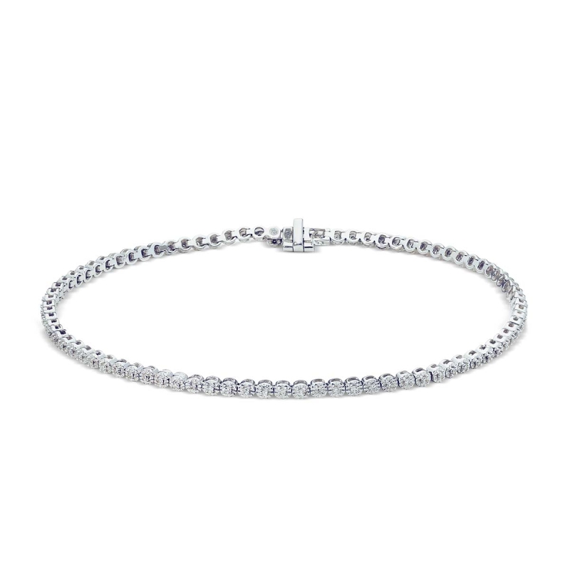 Bransoletka z diamentami (B05149 W G) - zdjęcie: 2