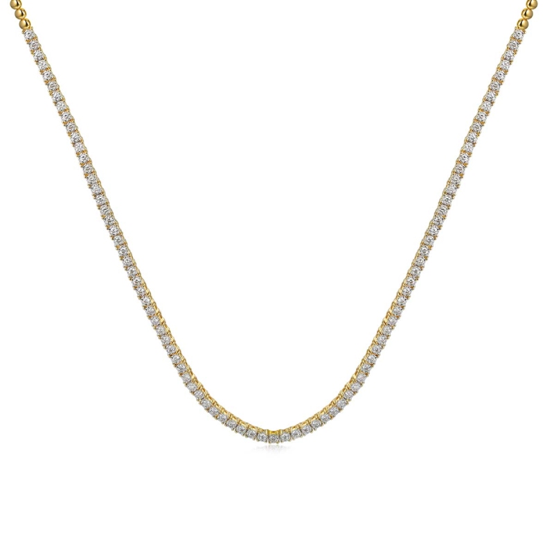 Naszyjnik z diamentami (N08993 Y) - zdjęcie: 1