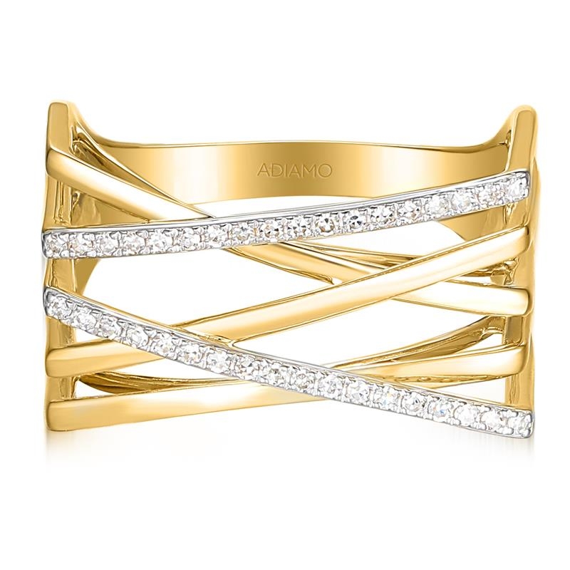 Pierścionek z diamentami (R100446 Y) : 14 - zdjęcie: 2