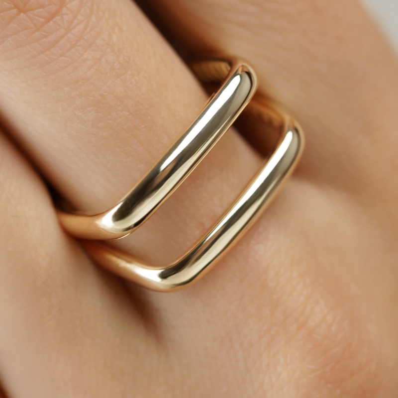 Pierścionek złoty (R10207 Y): 10 - zdjęcie: 3