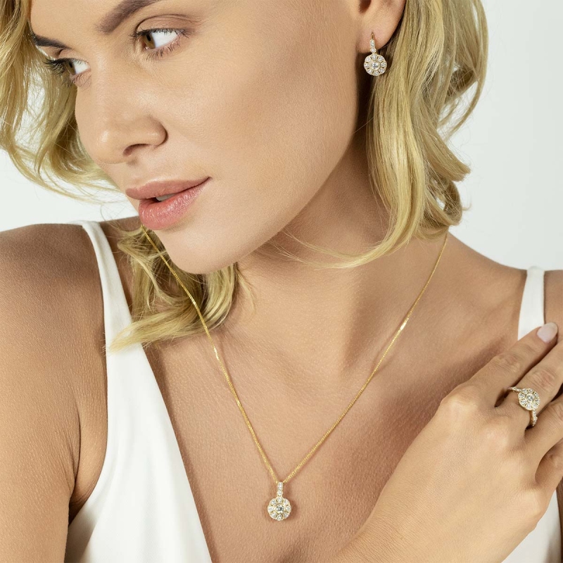 Zawieszka z diamentami (P48534 Y) - zdjęcie: 3
