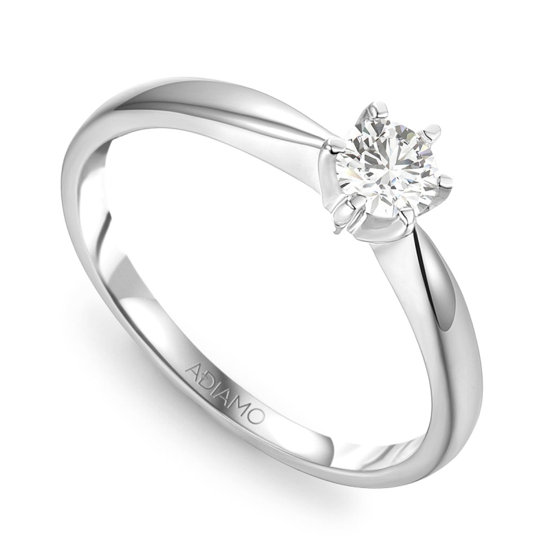 Pierścionek z diamentem, białe złoto pr.585 R34130 0,30ct: 13 - zdjęcie: 1