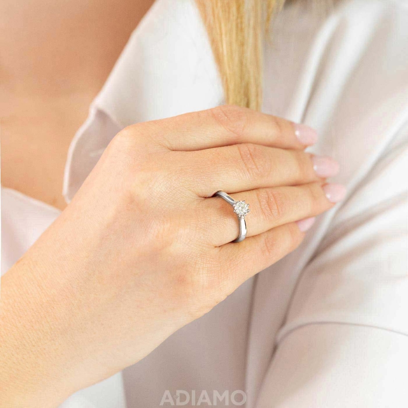 Pierścionek z diamentem (R58835 W 0,33ct): 7 - zdjęcie: 2