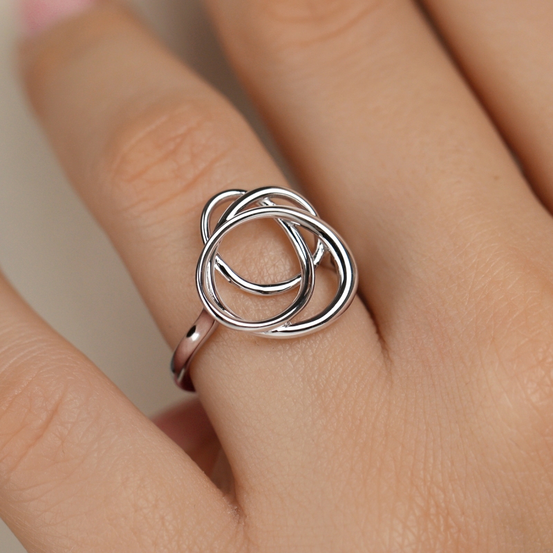 Pierścionek srebrny (R100866 W 925): 13 - zdjęcie: 5