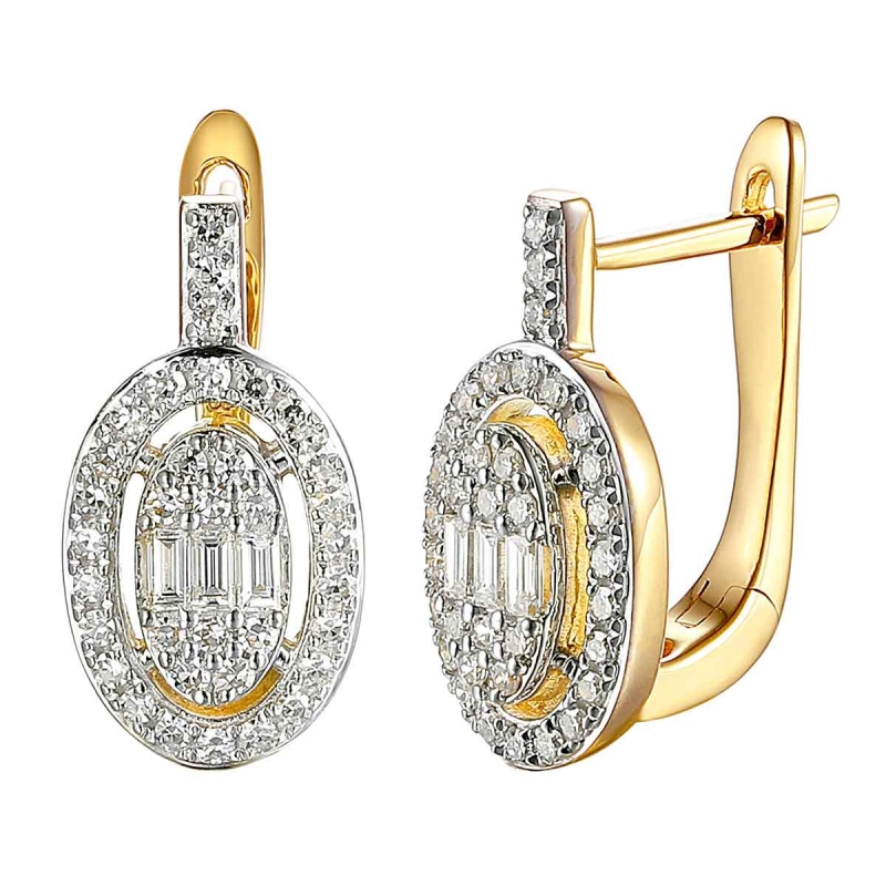 Kolczyki z diamentami (E85658 Y A) - zdjęcie: 1