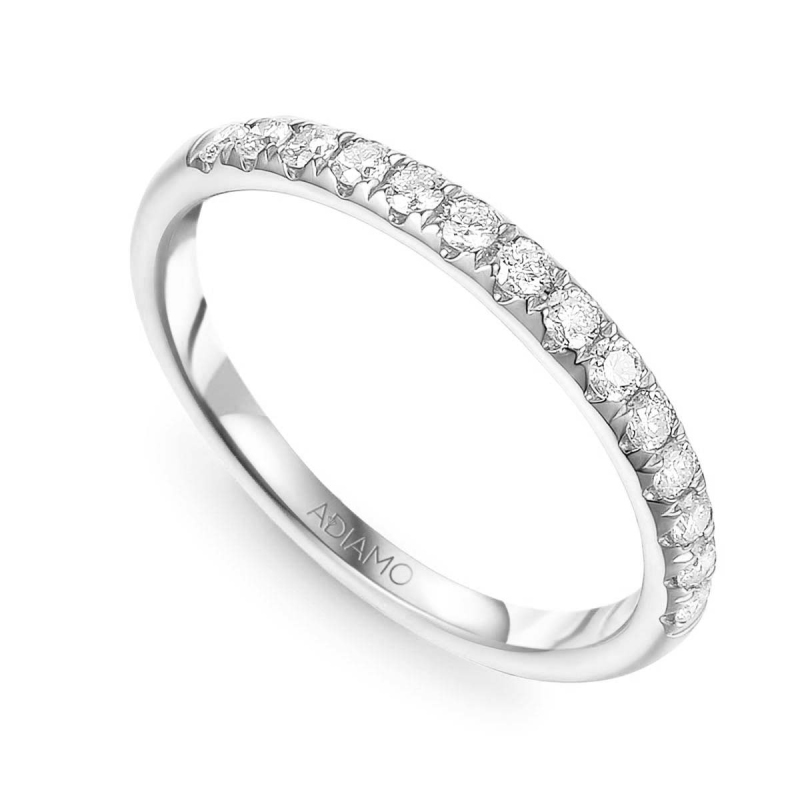 Obrączka ślubna z diamentami, 2,5 mm (O-R60609 W): 7 - zdjęcie: 1