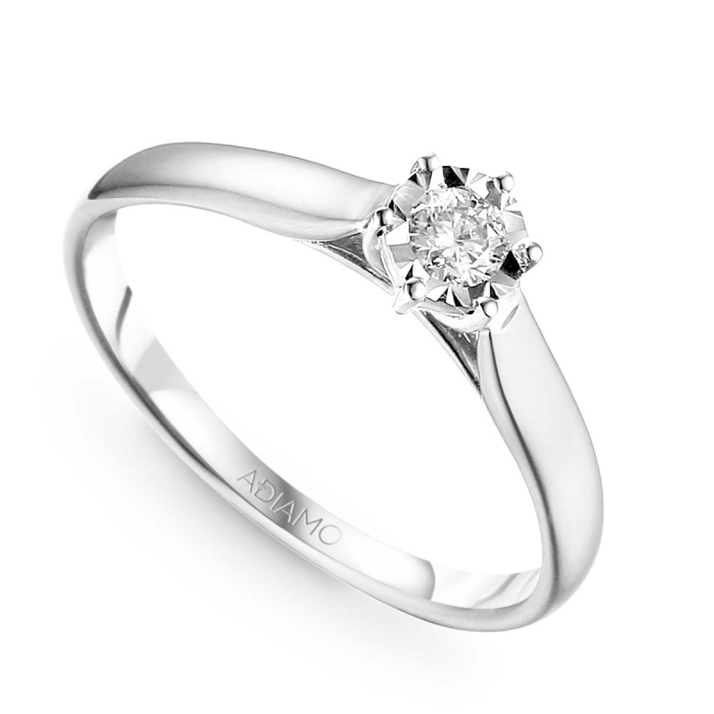 Pierścionek z diamentem (R61118 W 0,14ct): 7 - zdjęcie: 1