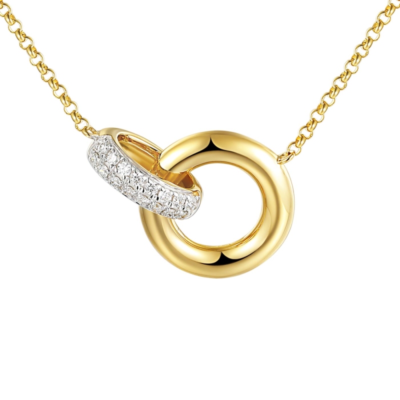 Naszyjnik z diamentami (N11450 Y) - zdjęcie: 1