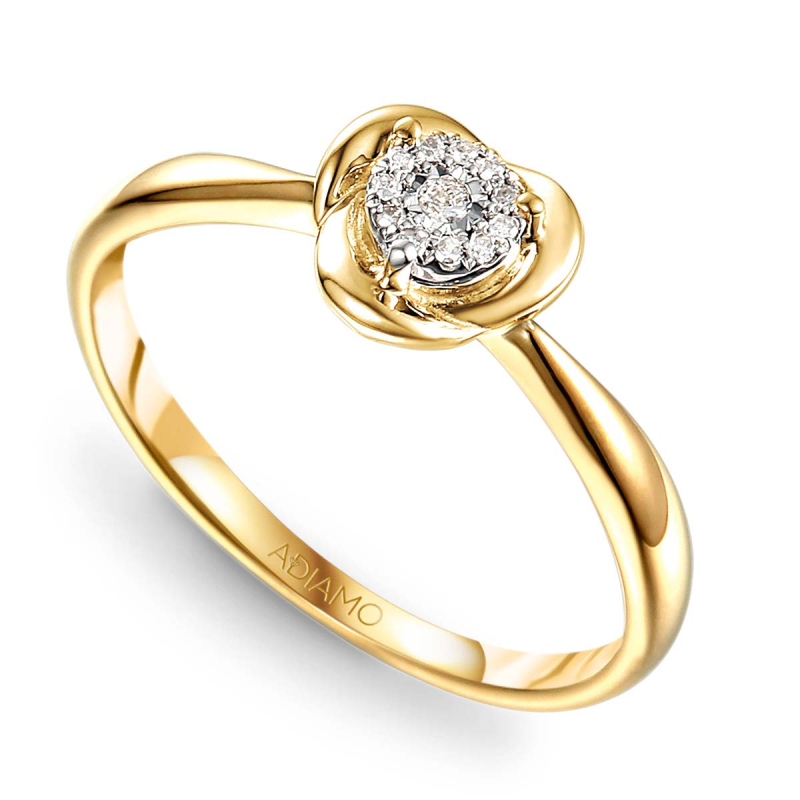 Pierścionek z diamentami (R55154 Y): 7 - zdjęcie: 1